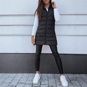 Gilet matelassé capuchon femme, fermeture éclair