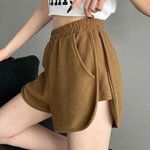Short sweatpants gaufre femme