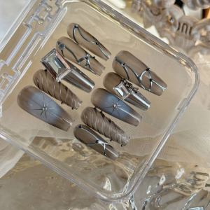 Manucure diamant étoile mécanique fait main