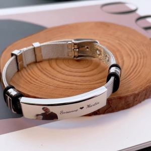 Stainless Steel Bracelet Valentine's Day Gift Personalized
