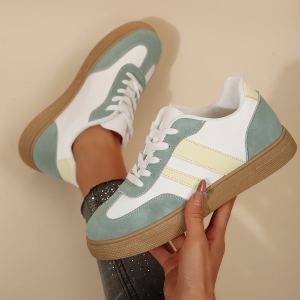 Chaussures sport rétro multicolores femme blanc