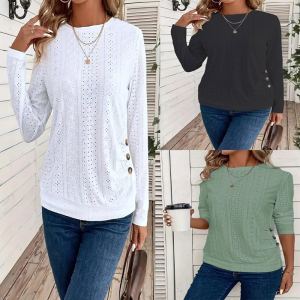 T-shirt casual manches longues pour femme