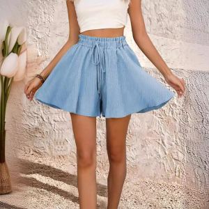 Short femme été couleur unie