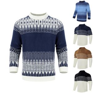 Chandail tricot mode homme pullover manches longues