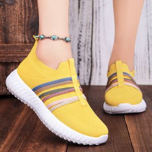 Chaussures femme mesh respirantes semelle souple confort