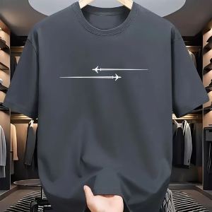 T-shirt confortable col rond imprimé sports