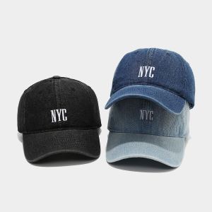 Casquette denim rétro American Retro alphabet