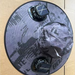 Casquette homme ventilateur solaire large visière