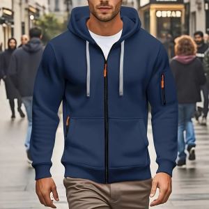 Cardigan sweatshirt à capuchon fermeture éclair