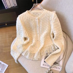 Cardigan tricot style western femme
