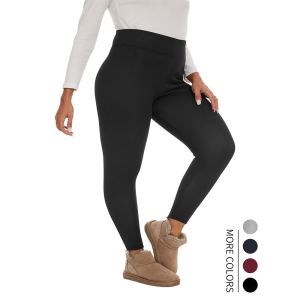 Legging chaud doublé polaire femme, hiver épais