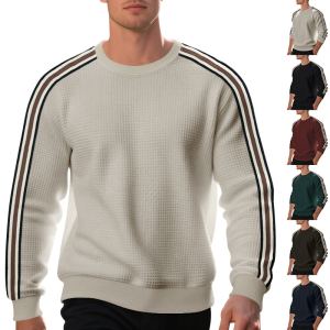 Chandail homme col rond ample fin casual