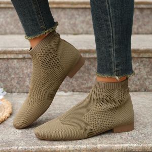 Botte femme grande taille tube moyen bout pointu