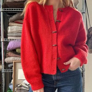 Cardigan ample manches longues épaules dénudées unie femme
