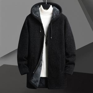 Cardigan fermeture éclair capuche homme