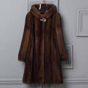 Manteau casual capuche fourrure automne-hiver nouveau