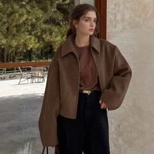 Veste femme casual ample décontractée