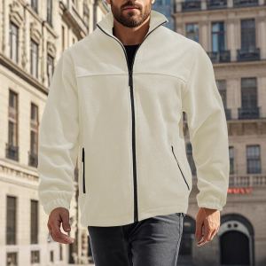 Veste polaire zippée homme extérieur