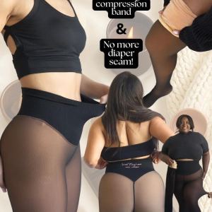 Legging transparent chaud hiver couture un fil