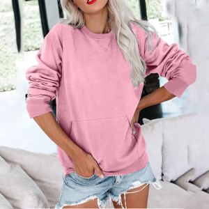 Chandail femme col rond ample manches