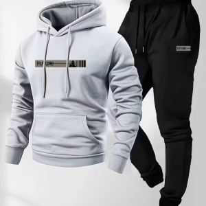 Ensemble hoodie et pantalon manches longues