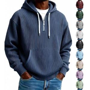 Hoodie velours corduroy homme sportif
