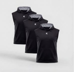 Gilet sauna capuche 3 pièces noir