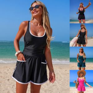 Maillot une-pièce sport unie femme