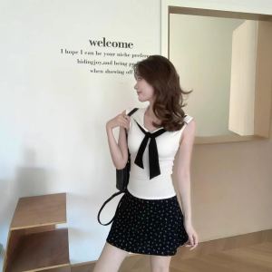 Gilet tricot bicolore femme