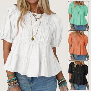 Chemise courte puff sleeve style poupée