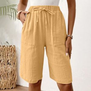 Capri casual ample noué couleur unie