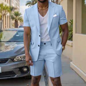 Ensemble 2 pièces homme, costume, manches courtes