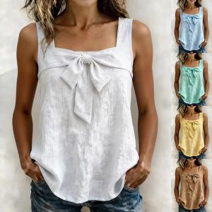 Débardeur col carré casual été femme sans manches
