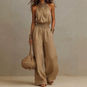 European And American Women's Backless Jumpsuit