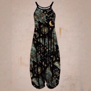 Combinaison-pantalon été ample à bretelles