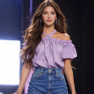 Haut ample été sucré épicé chic